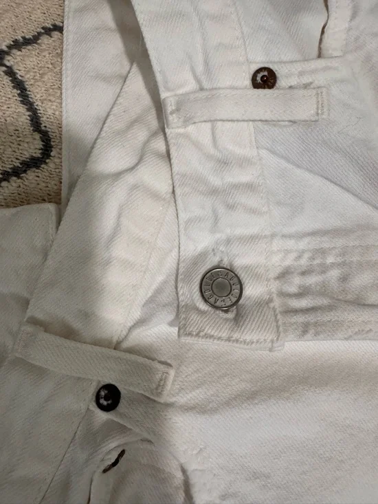 Agolde Criss Cross White Straight Jeans - Picture 6 of 7